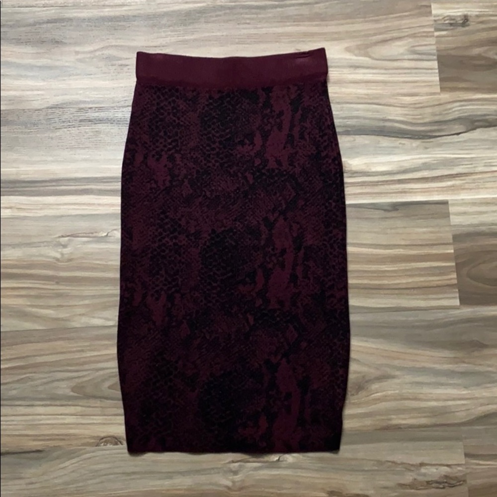 Express x Negin Mirsalehi reptile pencil skirt